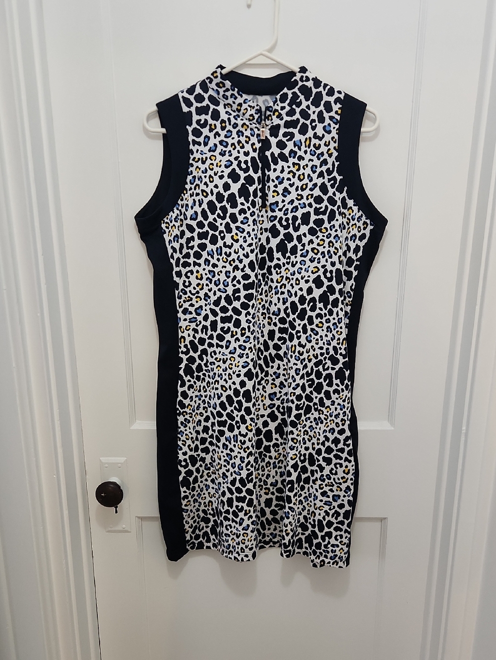 Tail Women's Sleeveless Leopard Animal Print Golf Dress Size Large